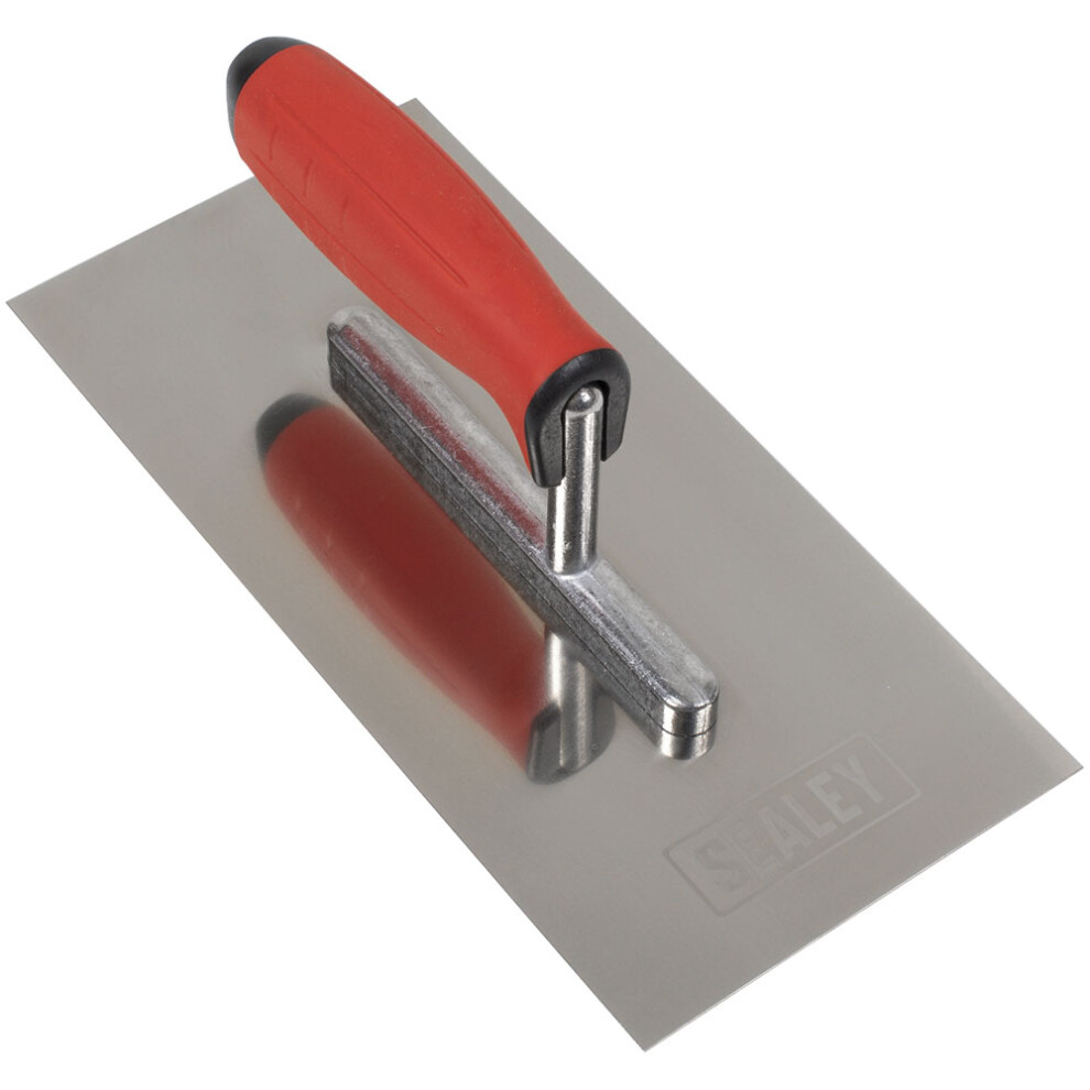 Sealey T7800 Stainless Steel Plastering Trowel With Rubber Handle 270Mm