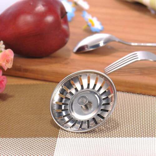 Bouchon d'évier de cuisine en acier inoxydable (1 pièce) 2
