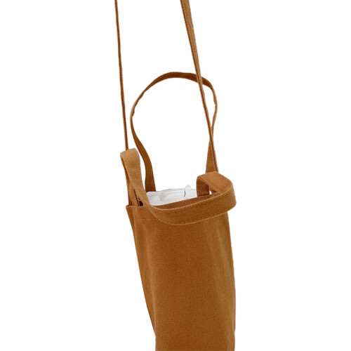 Canvas Water Bottle Bag with Shoulder Strap 1