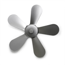 Ventilador de fogão de 5 pás movido a calor – Preto