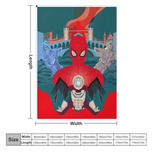 Manta de flanela do Homem-Aranha, 101,6 x 127 cm (40 x 50 polegadas) 1