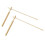 Dowsing Rods 2 Pcs Brass Adjustable Retractable Outdoor Water Metal Artifact Finding Divining Tool 2