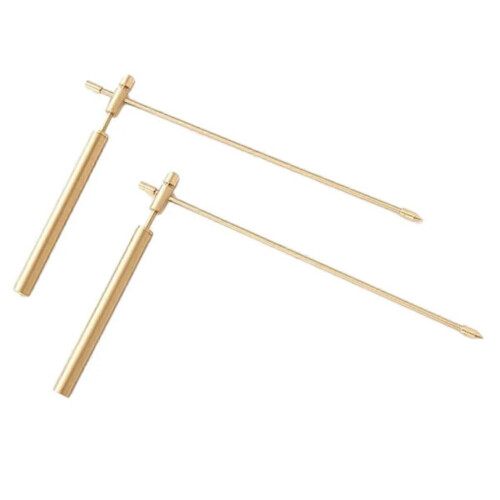 Dowsing Rods 2 Pcs Brass Adjustable Retractable Outdoor Water Metal Artifact Finding Divining Tool 1