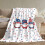 Κουβέρτα Gnome Flannel Throw της 4ης Ιουλίου 2