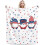 Κουβέρτα Gnome Flannel Throw της 4ης Ιουλίου 3