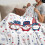 Κουβέρτα Gnome Flannel Throw της 4ης Ιουλίου 5