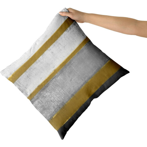 Ljusblå grå vita bomullskuggor 20x20 tum (2-pack) 2