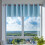 Harliver kitchen window curtains blue darkening triple 4