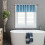 Harliver kitchen window curtains blue darkening triple 5