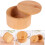 Bamboo Salt Cellar with Magnetic Swivel Lid Round 1-Pack 5