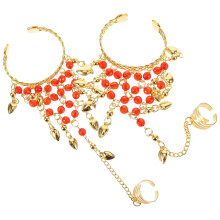 Bauchtanz-Armband, dehnbare Handkette, Fußkettchen