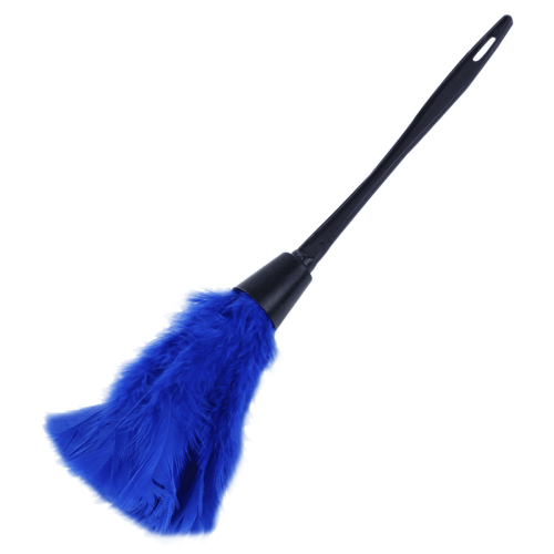 Plumeau de dinde bleu 35 cm, lot de 2 1