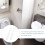 White Plastic Toilet Paper Holder Roller – 2Pack 5