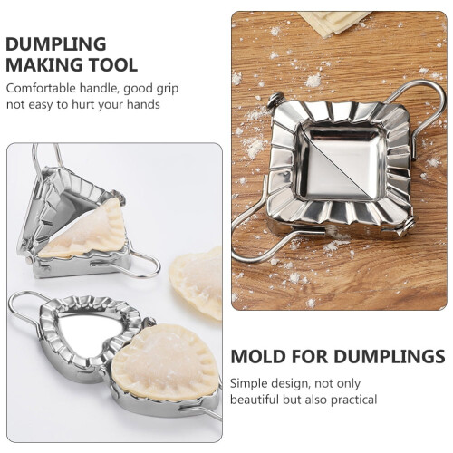 2-delad dumplingform i rostfritt stål för dumplings, 2