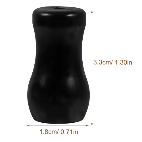 Bouton de cordon de store en PVC noir, 8 pièces 1