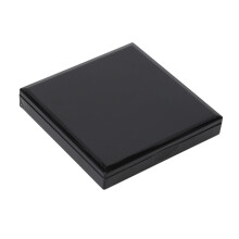 LED-Reisespiegel 7x7cm, doppelseitig 2x, schwarz