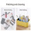 Plastic Shower Caddy with 5 Compartments 9.76 x 6 x 6.7 5