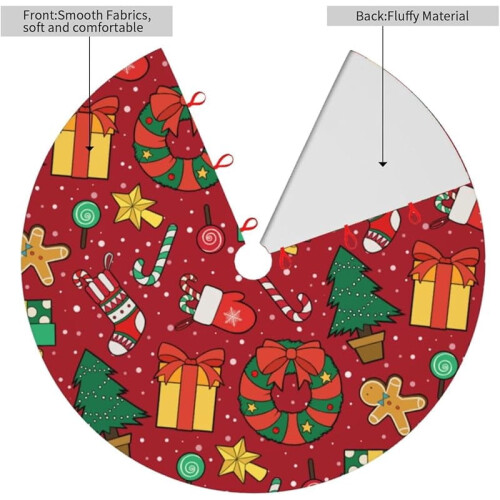 Christmas Tree Skirt 48 inch festive decor 1