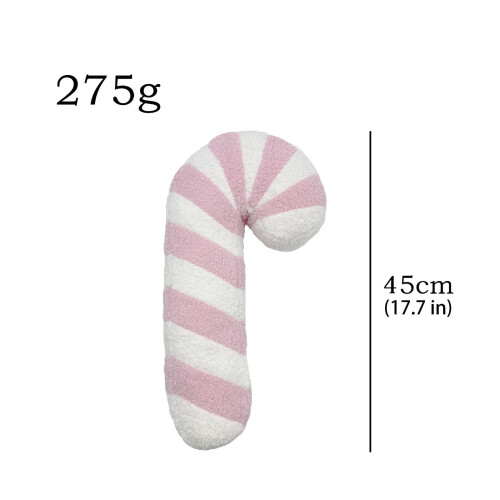 Candy Cane Pillow Pink Holiday Decor 1 Piece 2