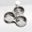 Stainless Steel Egg Poacher with Rack 3-Cup 6