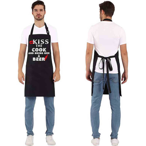 Chef Aprons for Cooking with Pockets Adjustable One-Size 1