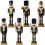 Christmas nutcracker ornament black gold 1 piece 4