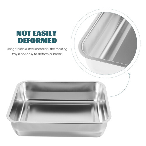 Stainless Steel Grilled Fish Roasting Pan Rectangular 1
