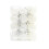 White Shatterproof Christmas Tree Balls 24 pcs 1.18 inch 2