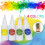 VISALY Tie Dye Kit Non-Toxic Permanent 4 Bottles 4