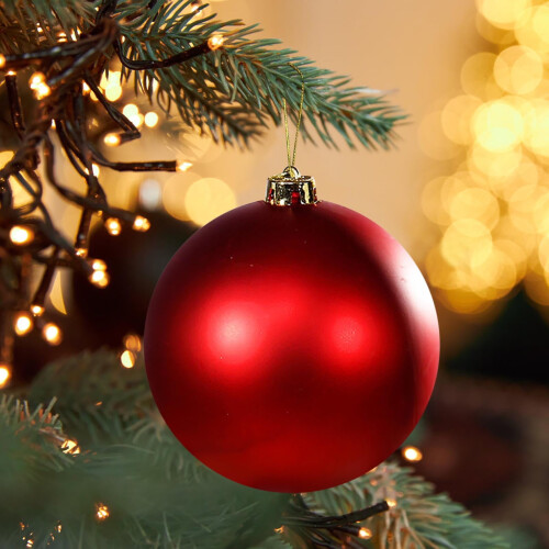 Christmas Tree Pendant Red 15 cm 1 piece 1