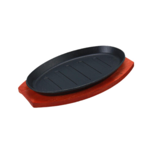 Cast Iron Sizzling Steak Plate 25x16 cm 1