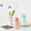 Origami-style plastic vase set ceramic look 4 pcs 3