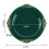 Piatti piani rotondi in plastica verde cacciatore – 20 cm, oro 3