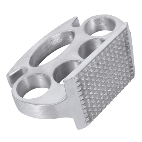 Martillo de carne de aluminio plateado de 11 cm 2