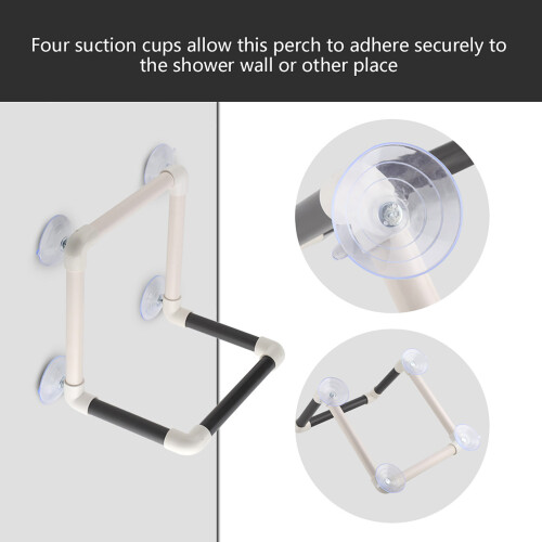 Portable Parrot Perch with Strong Suction Cups 2