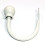 Metalgardinholdere – krogdesign, 2-pak, hvid 2
