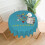 Round Tablecloth 60 inch Polyester for 4-6 Seater Tables 1