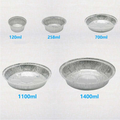 50Pack Aluminum Foil Bowls120ml Stackable Oven & Fridge 1