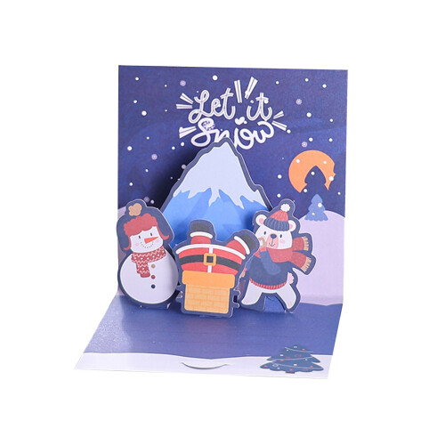 Cartão de Natal 3D com Envelope, Conjunto de 1 1