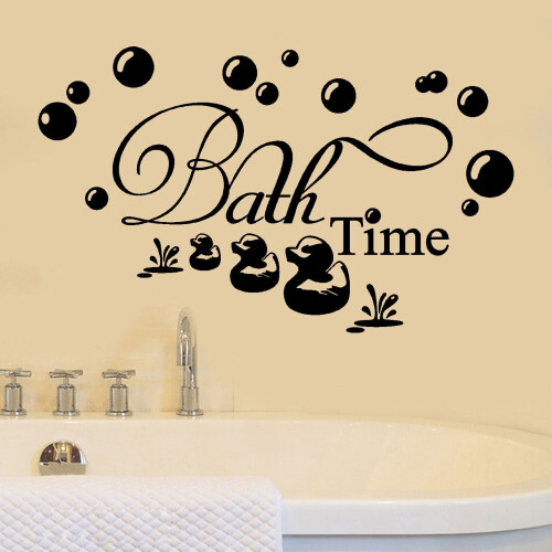 Sticker mural en vinyle pour l'heure du bain (1 pièce) 1