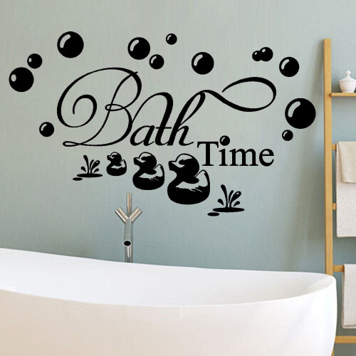 Sticker mural en vinyle pour l'heure du bain (1 pièce) 2