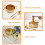 Golden Aluminium Saucepan with Utensils Set 2