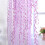 Purple Sheer Curtains 84 in Long 1 Panel Light Filtering 2