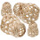 Lot de 4 abat-jour ronds en bambou 4