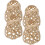Lot de 4 abat-jour ronds en bambou 5