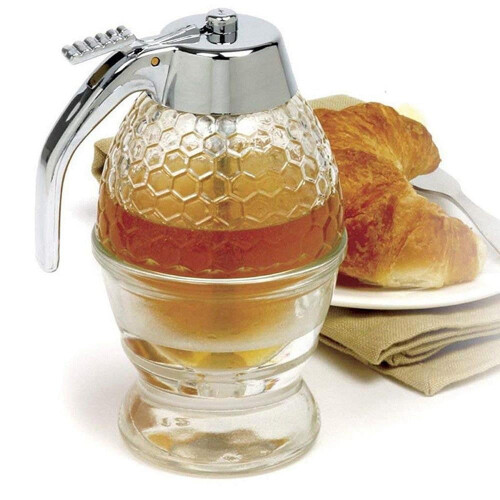 Honey Dispenser Glass with Stand 1 Piece 1