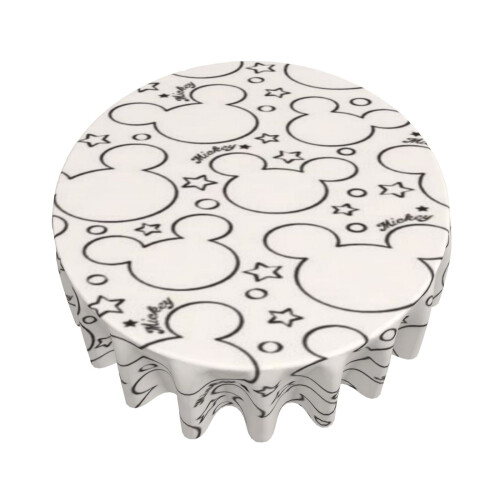 Polyester Round Tablecloth 60 in – Waterproof & Wrinkle 2