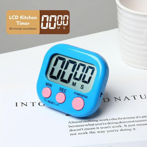 Kitchen Cooking Timer LCD Digital Countdown Alarm Magnetic 1
