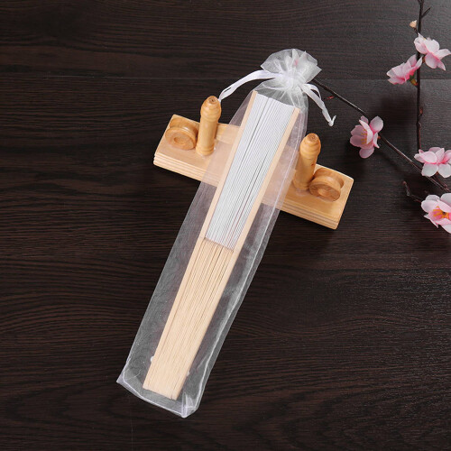 White Organza Drawstring Gift Bags 26x6cm (50 pcs) 2