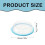 Round cake transport box with compartment and carry handle 3